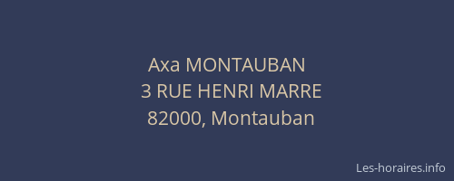Axa MONTAUBAN