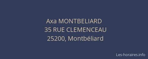 Axa MONTBELIARD