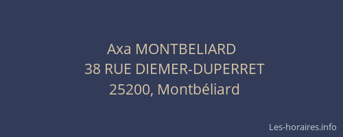 Axa MONTBELIARD