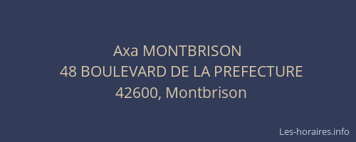 Axa MONTBRISON