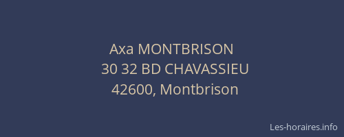 Axa MONTBRISON