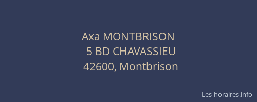Axa MONTBRISON