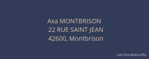 Axa MONTBRISON