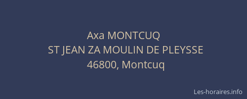 Axa MONTCUQ