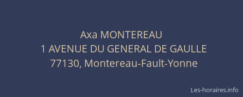 Axa MONTEREAU