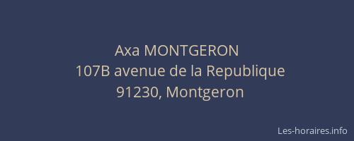 Axa MONTGERON