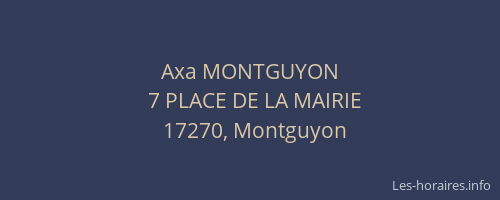 Axa MONTGUYON