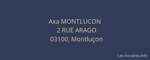 Axa MONTLUCON
