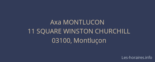 Axa MONTLUCON