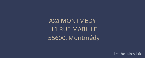 Axa MONTMEDY