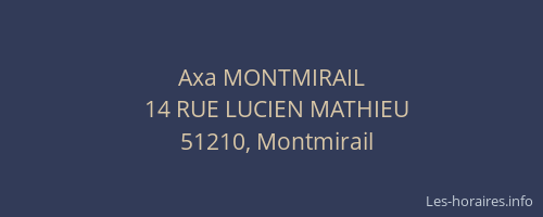 Axa MONTMIRAIL