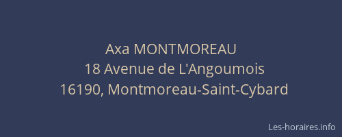 Axa MONTMOREAU