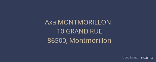 Axa MONTMORILLON