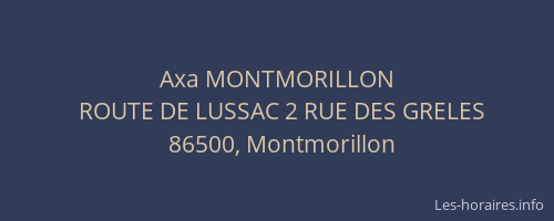 Axa MONTMORILLON