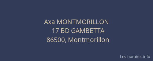 Axa MONTMORILLON