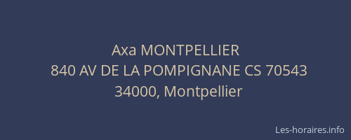 Axa MONTPELLIER
