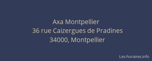 Axa Montpellier