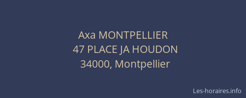 Axa MONTPELLIER