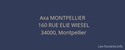 Axa MONTPELLIER