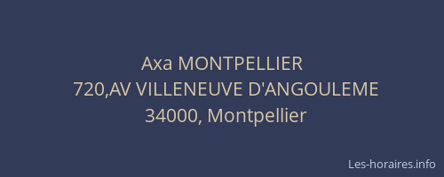 Axa MONTPELLIER