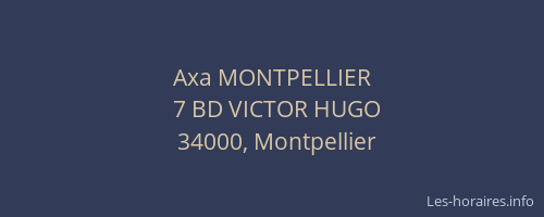Axa MONTPELLIER
