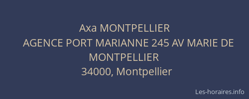 Axa MONTPELLIER