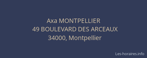 Axa MONTPELLIER