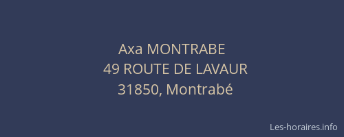 Axa MONTRABE