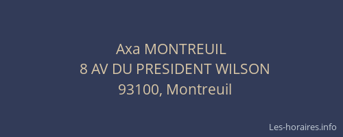 Axa MONTREUIL