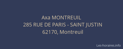 Axa MONTREUIL