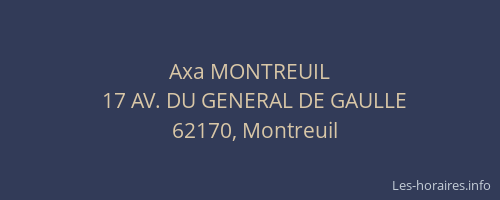 Axa MONTREUIL
