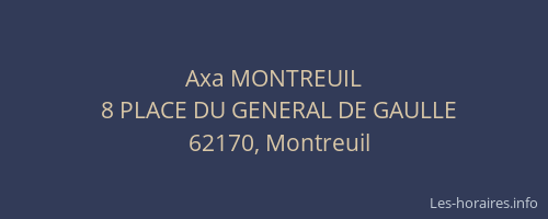 Axa MONTREUIL