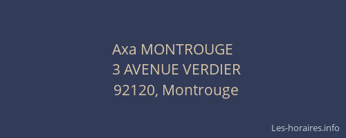 Axa MONTROUGE