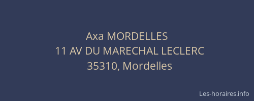 Axa MORDELLES
