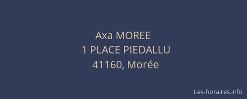 Axa MOREE