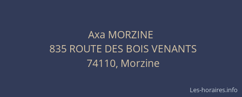 Axa MORZINE