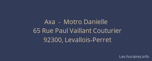Axa  -  Motro Danielle