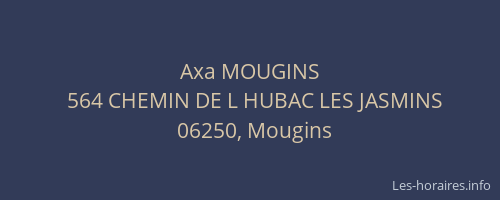 Axa MOUGINS