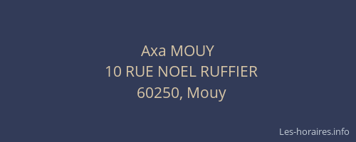Axa MOUY