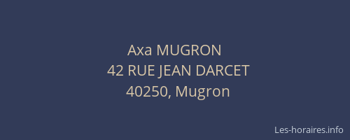 Axa MUGRON