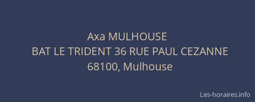 Axa MULHOUSE
