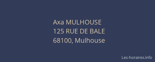Axa MULHOUSE