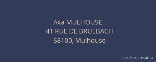 Axa MULHOUSE