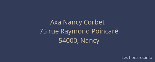 Axa Nancy Corbet