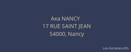 Axa NANCY