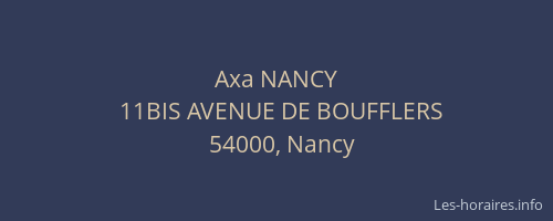 Axa NANCY
