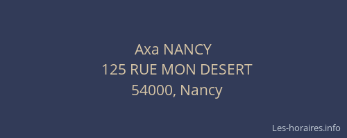 Axa NANCY