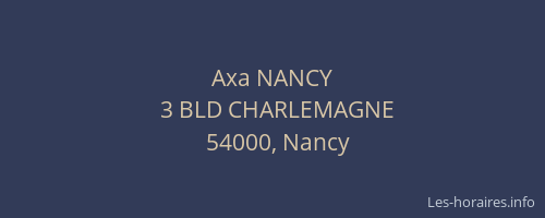 Axa NANCY