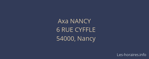 Axa NANCY
