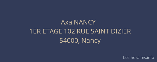 Axa NANCY